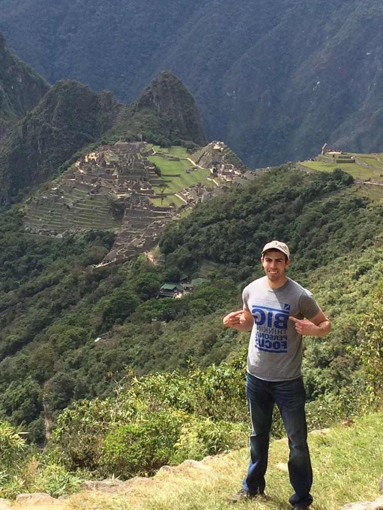 Anthony Griff at Machu Picchu in Peru